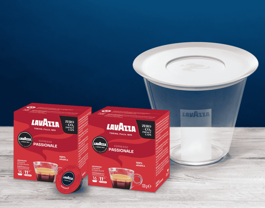 Portacapsule The Cup con Capsule Lavazza A Modo Mio (2 confezioni)