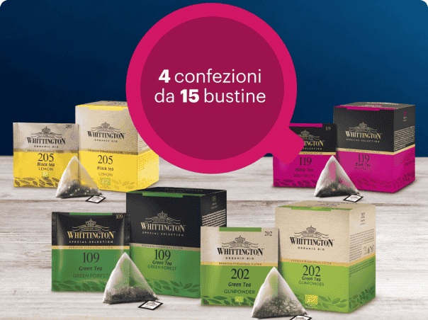 4 confezioni di tè Whittington